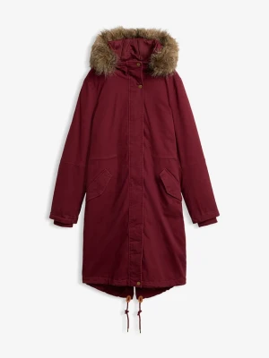 Obrázek produktu Długa, ocieplana parka BonPrix czerwony