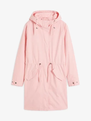 Obrázek produktu Długa parka z kapturem BonPrix różowy