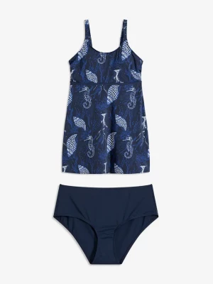 Obrázek produktu Długie tankini (komplet 2 cz.) BonPrix niebieski