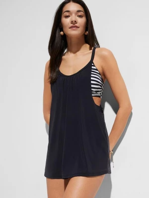 Obrázek produktu Długie tankini z tyłem typu bokserka(komplet 2-cz.) BonPrix czarny