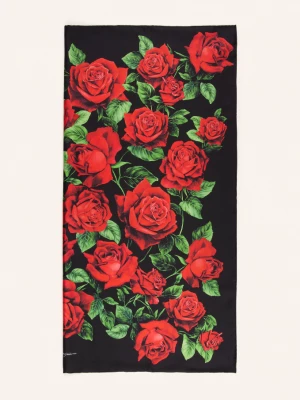 Obrázek produktu Dolce & Gabbana Hedvábný Šátek černá / červená / zelená