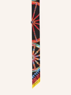 Obrázek produktu Dolce & Gabbana Hedvábný Šátek černá / červená / žlutá