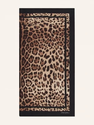 Obrázek produktu Dolce & Gabbana Hedvábný Šátek hnědá / světle hnědá / černá