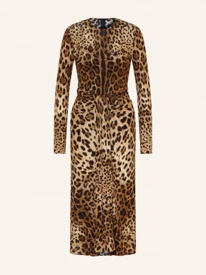 Obrázek produktu Dolce & Gabbana Jerseyové Šaty hnědá / světle hnědá / černá