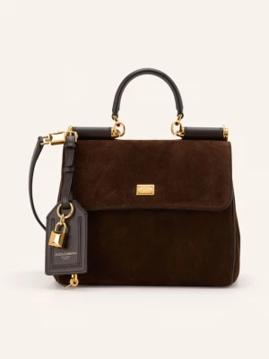 Obrázek produktu Dolce & Gabbana Kabelka My Sicily Small tmavě hnědá / zlatá