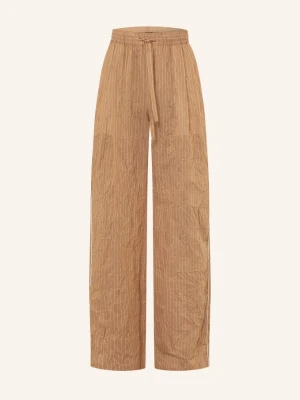 Obrázek produktu Dolce & Gabbana Kalhoty Regular Fit hnědá / krémová