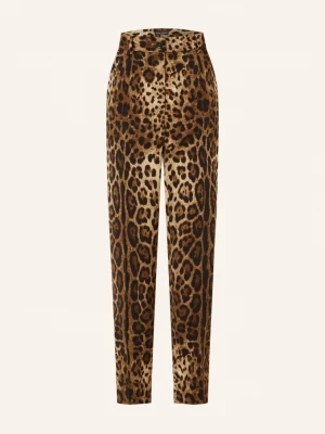 Obrázek produktu Dolce & Gabbana Kalhoty Tela tmavě hnědá / béžová / černá