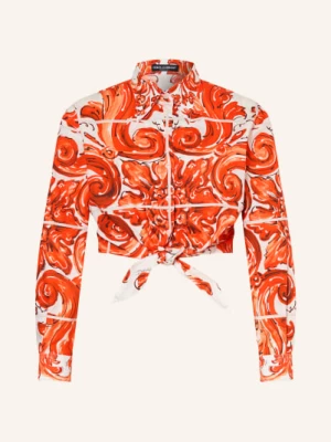 Obrázek produktu Dolce & Gabbana Košilová Blůza oranžová / bílá