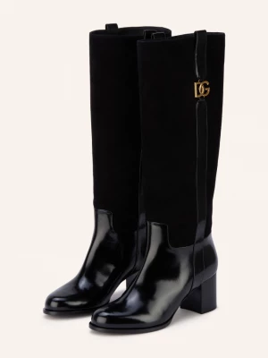 Obrázek produktu Dolce & Gabbana Kozačky černá / zlatá
