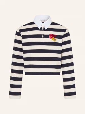 Obrázek produktu Dolce & Gabbana Žerzejová Polokošile tmavě modrá / bílá