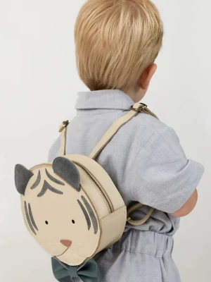 Obrázek produktu Donsje batoh dětský kožený Tendo Backpack Festive White Tiger béžová