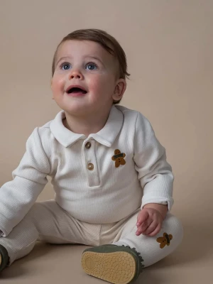 Obrázek produktu Donsje Bavlněné kojenecké body Donsje Polau Bodysuit Gingerbread béžová
