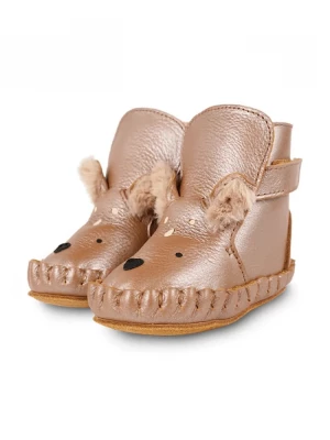 Obrázek produktu Donsje boty kojenecké kožené Smikki Booties Deer oranžová