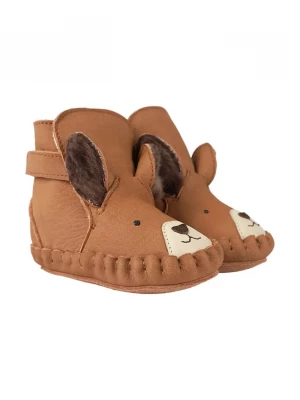 Obrázek produktu Donsje boty kojenecké nubukové Kapi Exclusive Booties Fluffy Squirrel hnědá