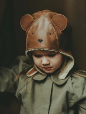 Obrázek produktu Donsje Dětská čepice Donsje Kapi Classic Hat Bear hnědá