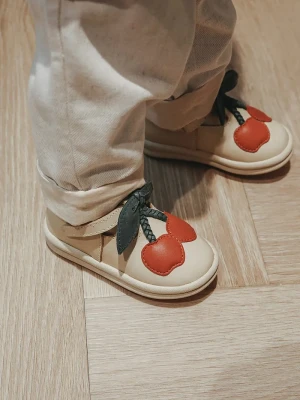 Obrázek produktu Donsje Dětské kožené polobotky Joeka Shoes Cherry růžová