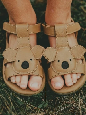 Obrázek produktu Donsje Dětské kožené sandály Donsje Dhalo Sandals Koala hnědá