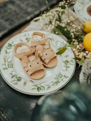 Obrázek produktu Donsje Dětské kožené sandály Donsje Stelloux Sandals Bride béžová