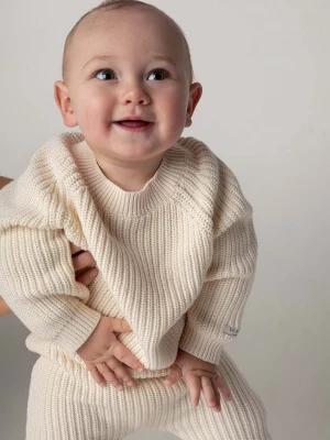 Obrázek produktu Donsje Dětský bavlněný svetr Donsje Jade Sweater béžová