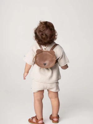 Obrázek produktu Donsje Dětský kožený batoh Donsje Kapi Classic Backpack Bear hnědá