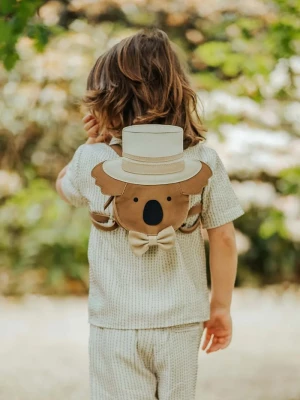 Obrázek produktu Donsje Dětský kožený batoh Donsje Stelloux Backpack Bride hnědá