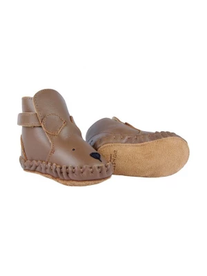 Obrázek produktu Donsje Kojenecké kožené boty Donsje Kapi Classic Booties Bear hnědá