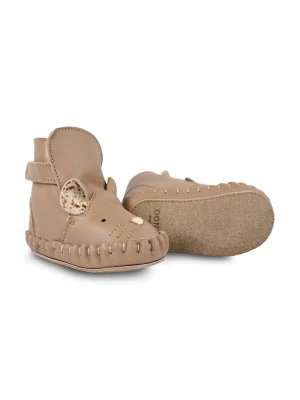 Obrázek produktu Donsje Kojenecké kožené boty Donsje Kapi Exclusive Booties Mouse hnědá