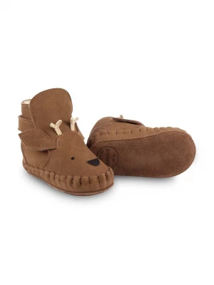 Obrázek produktu Donsje Kojenecké kožené boty Donsje Kapi Special Booties Stag hnědá