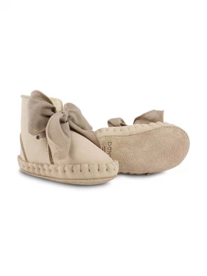 Obrázek produktu Donsje Kojenecké kožené boty Donsje Pina Organza Booties béžová