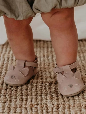 Obrázek produktu Donsje Kojenecké kožené boty Donsje Spark Classic Shoes Cat růžová