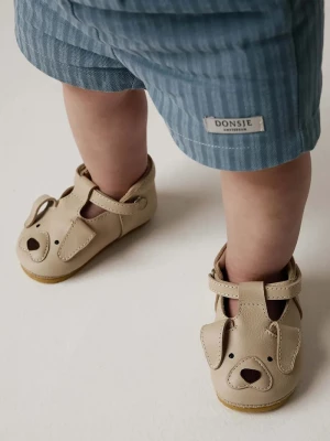 Obrázek produktu Donsje Kojenecké kožené boty Donsje Spark Special Shoes Golden Retriever béžová
