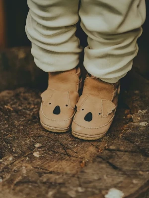Obrázek produktu Donsje Kojenecké semišové boty Donsje Morris Sneakers Koala hnědá