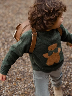 Obrázek produktu Donsje Kojenecký vlněný svetr Donsje Denn Merino Wool Sweater Gingerbread zelená