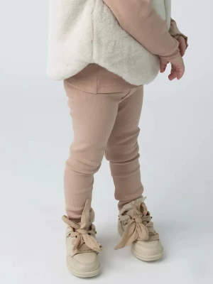 Obrázek produktu Donsje legíny dětské bavlněné s elastanem Affy Leggings béžová