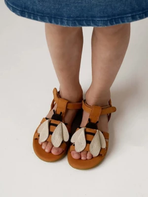Obrázek produktu Donsje sandály dětské nubukové Iles Sky Sandals Bee hnědá