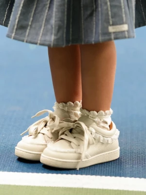 Obrázek produktu Donsje sneakers boty dětské kožené béžová