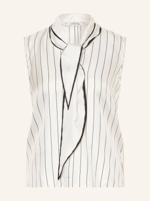 Obrázek produktu Dorothee Schumacher Hedvábný Top Stripes With A Twist S Mašlí bílá / černá