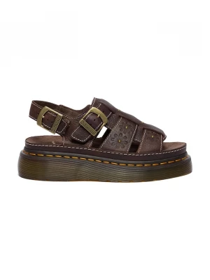 Obrázek produktu Dr. Martens sandály na platformě dámské kožené Wrenlie hnědá