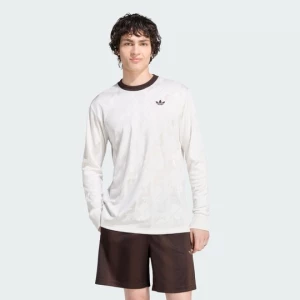 Obrázek produktu DRES JACQUARD TREFOIL S DLOUHÝM RUKÁVEM Adidas Cloud White