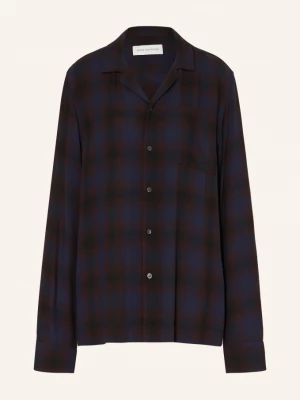 Obrázek produktu Dries Van Noten Letní Košile Carlty Comfort Fit tmavě modrá / tmavě hnědá