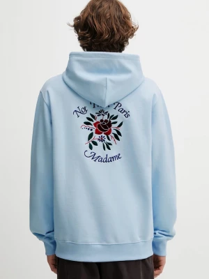 Obrázek produktu Drôle de Monsieur Bavlněná mikina Drôle de Monsieur Hoodie Slogan Rose Drole de Monsieur modrá