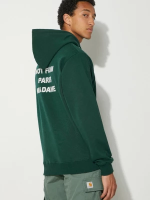Obrázek produktu Drôle de Monsieur Bavlněná mikina Drôle de Monsieur Le Hoodie Slogan Drole de Monsieur zelená