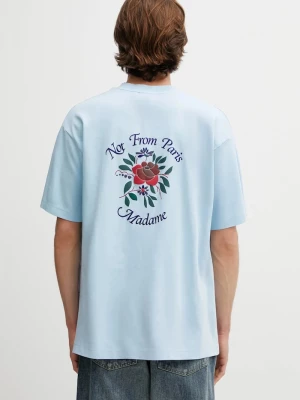 Obrázek produktu Drôle de Monsieur Bavlněné tričko Drôle de Monsieur T-Shirt Slogan Rose Drole de Monsieur modrá