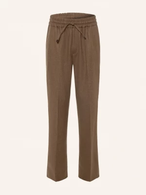 Obrázek produktu Drôle De Monsieur Flanelové Kalhoty Ve Stylu Joggingových Kalhot, Střih Regular Fit světle hnědá Drole de Monsieur