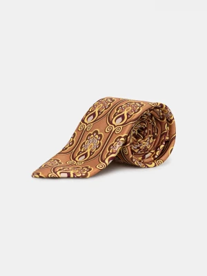 Obrázek produktu Drôle de Monsieur Hedvábná kravata Drôle de Monsieur Cravate Tapisserie Florale Drole de Monsieur oranžová