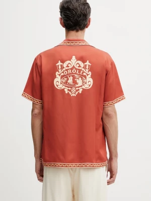 Obrázek produktu Drôle de Monsieur košile pánská Chemise Brodée Danseurs Drole de Monsieur oranžová