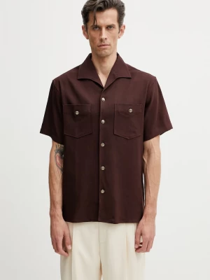 Obrázek produktu Drôle de Monsieur košile pánská s viskózou Chemise a Poches Viscose Drole de Monsieur hnědá