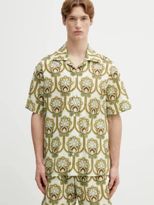 Obrázek produktu Drôle de Monsieur Košile příměsí lnu Drôle de Monsieur Chemise Lin Tapisserie Florale Drole de Monsieur zelená