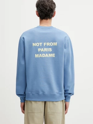 Obrázek produktu Drôle de Monsieur mikina pánská bavlněná Le Sweatshirt Slogan Drole de Monsieur modrá