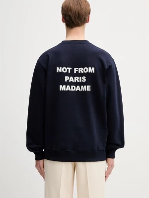 Obrázek produktu Drôle de Monsieur mikina pánská bavlněná Le Sweatshirt Slogan Drole de Monsieur námořnická modř